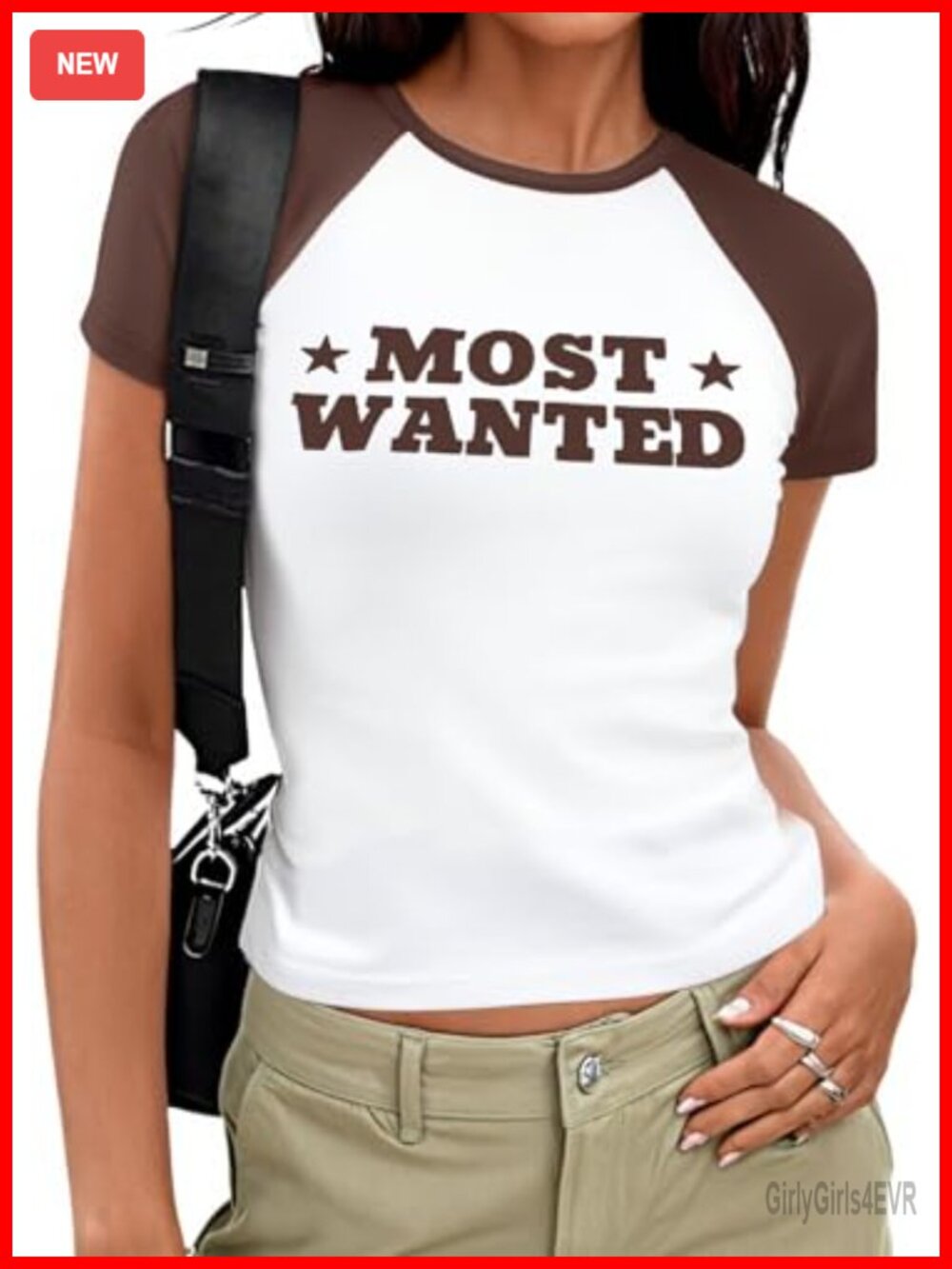 Western Crop Top Cowgirl Shirt Cotton Blend Short Sleeve Crew Neck